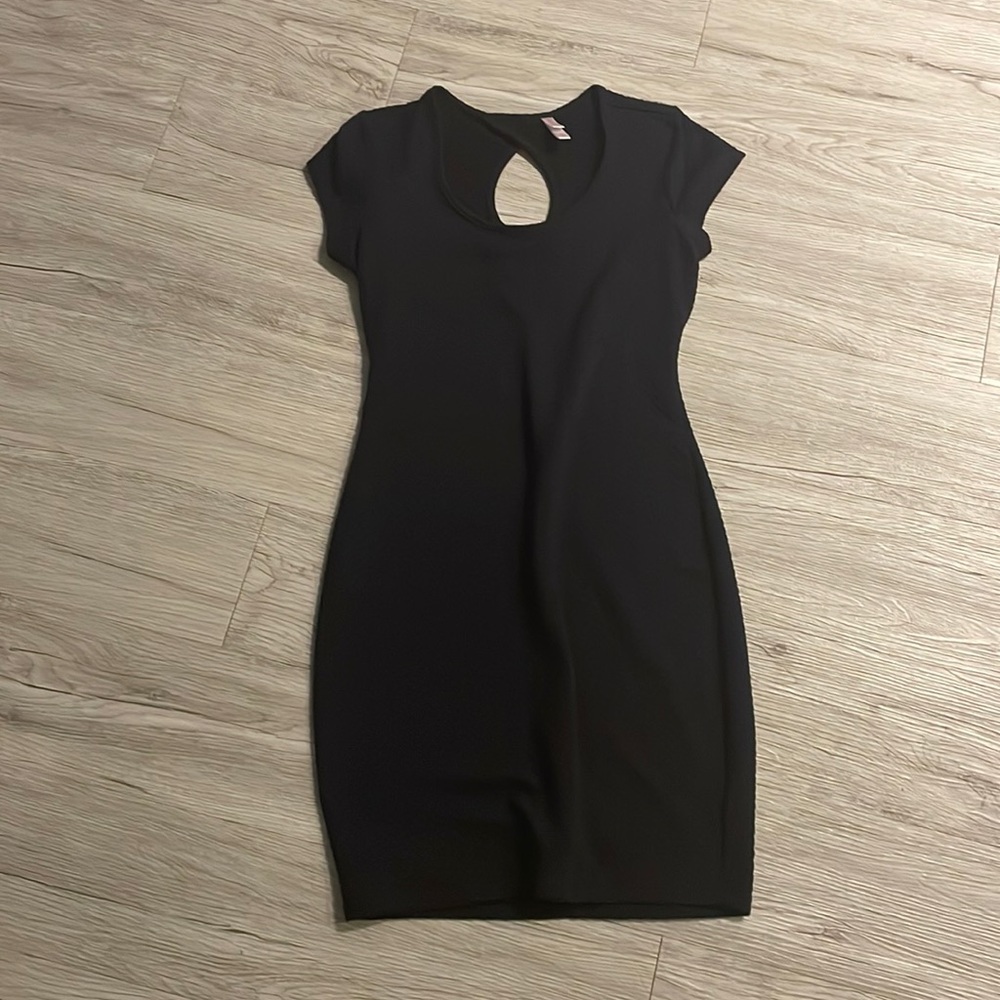 Navy blue stretchy dress - SM